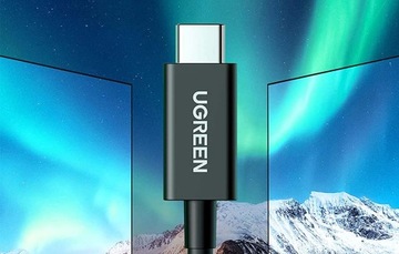 Кабель USB-C — USB-C UGREEN US501, Gen3, 100 Вт, 4K, 0,8 м (черный)