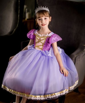 Костюмированное платье с запутанной Rapunka 9 в 1 премиум 122/128 Balovelove