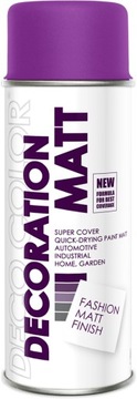 SPRAY LAKIER W SPREJU DECO MATT 400ML FUKSJA