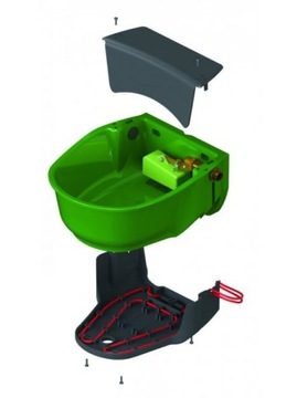 Поилка Kerbl с подогревом, поплавковый клапан 24В SH30