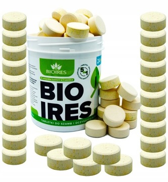 BAKTERIE 28x TABLETKI do szamba oczyszczalni Bioires na Rok + Tłuszcze 5w1