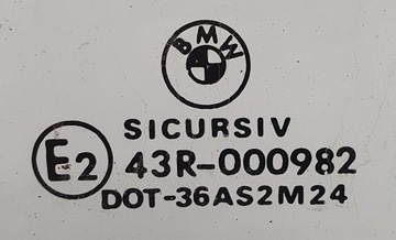 BMW 5 E39 SKLO (OKNO) DVEŘE PRAVÁ PŘEDNÍ