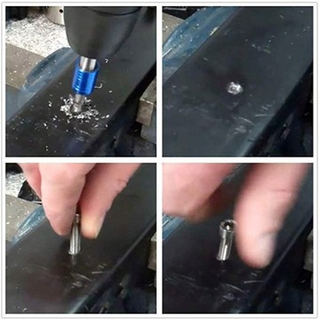 СВЕРЛА HSS M3 - M10 С РЕЗЬБАМИ 6 ШТ. + РУЧКА