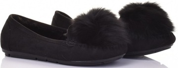 MOKASYNY DAMSKIE BALERINKI WYGODNE Z FUTERKIEM