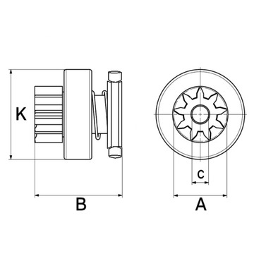 234293 BENDIKS STARTÉR DRUHU BOSCH VW LT 28 40