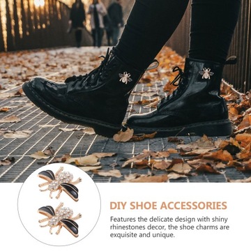 2шт подвески для обуви в форме пчелы милые зажимы для обуви декоративные