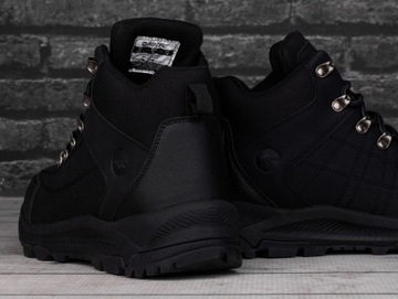 Buty męskie sportowe HI-TEC Mid Black WYSOKIE