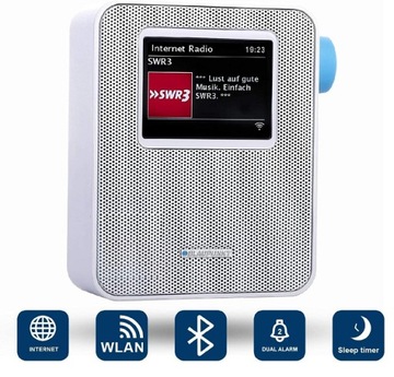 Radio internetowe sieciowe Blaupunkt PIB100 WH Bluetooth FM WLAN