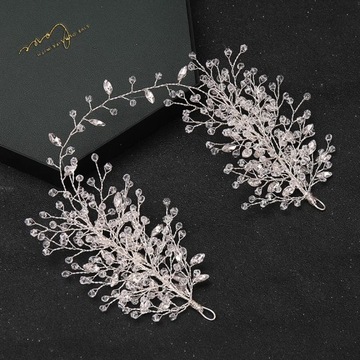 Pearl Rhinestone Flower Headband Hairband Tiara Hair Accessories For Women