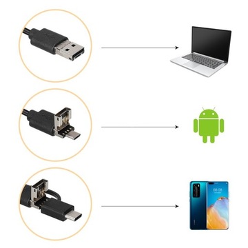 ЭНДОСКОПНАЯ КАМЕРА ДЛЯ ПРОВЕРКИ ПРИЛОЖЕНИЕ ДЛЯ Android ДЛЯ ПК JPG AVI 3,9 мм 3,5 м 6 светодиодов IP67