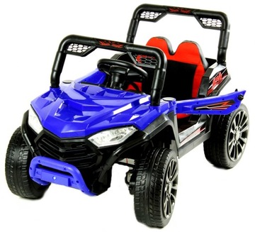 Детский автомобиль на аккумуляторе 4х4, кожа EVA, пульт CAR-JS-1-BLUE