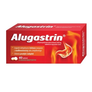 Alugastrin, 40 sztuk, tabletki do rozgryzania i żucia