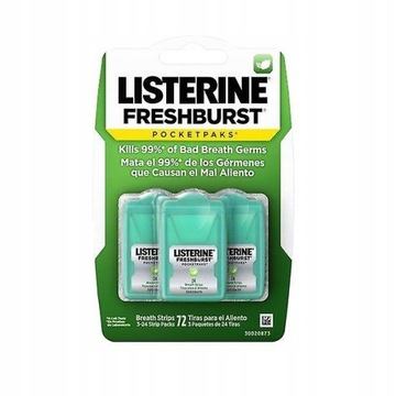 LISTERINE FreshBurst Listki odświeżające 3 x 24szt