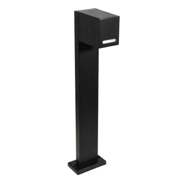 SŁUPEK LED LAMPA OGRODOWA STOJĄCA ZEWNĘTRZNA KETOR 1xGU10 IP54 CZARNY 50CM