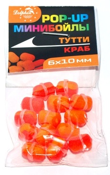 Mini kulki z gumką POP UP tutti-frutti - krab