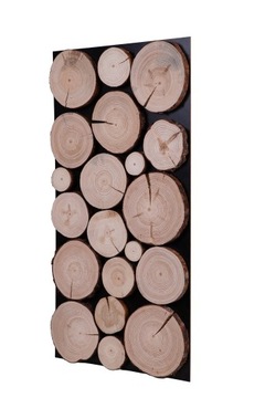 PANELE DEKORACYJNE AŻUROWE, PLASTRY SOSNOWE 4SZT