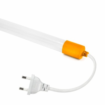 ŚWIETLÓWKA NEON LED 120CM 18W 230V Z PRZEWODEM POMARAŃCZOWA