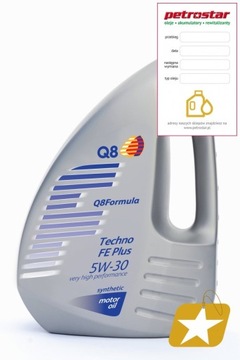 Q8 FORMULA TECHNO FE 5W30 A5/B5 A1/B1 4L