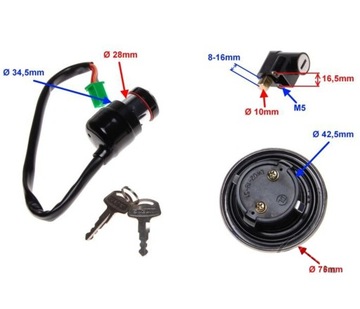 SUZUKI GN 125 4T Stacyjka Korek Baku Zamek Blokada