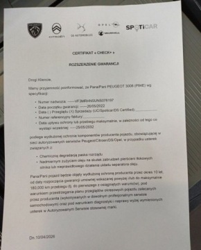 Peugeot 3008 II Crossover Facelifting  1.2 PureTech 130KM 2022 Peugeot 3008 16 Allure Pack 130KM Automat I wl. GWARANCJA FV23, zdjęcie 34