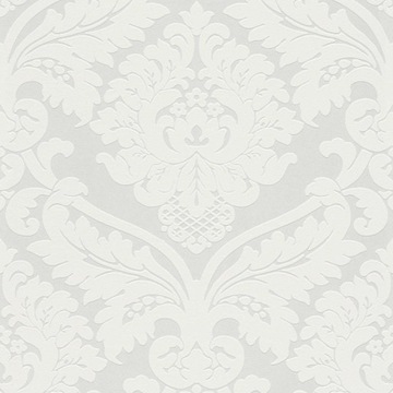 Tapeta Złamana Biel Ornamenty Tapety Zmywalne Salon Sypialnia