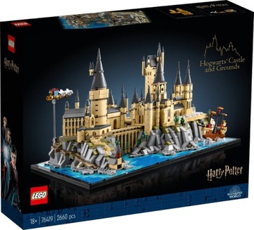 Puste pudełko od zestawu LEGO Harry Potter 76419 Zamek Hogwart i błonia