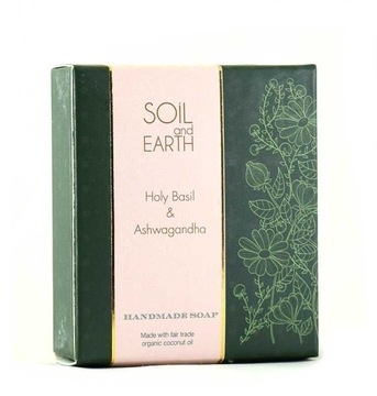 Mydło Orientalne 100% VEGAN ŚWIĘTA BAZYLIA TULSI 100g Soil & Earth nawilża
