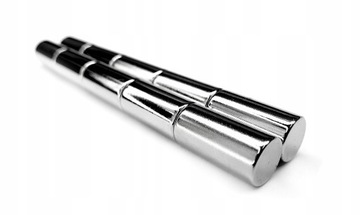 MAGNESY NEODYMOWE WALCOWE 10x20 mm MOCNE OKRĄGŁE SILNE MOCNE N42 KRĄŻEK