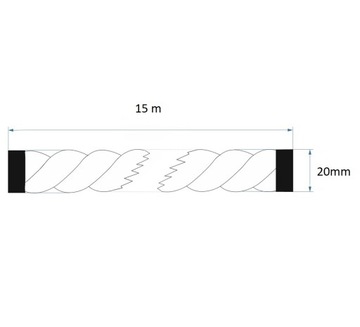 Джутовая веревка 20мм, 15 метров.