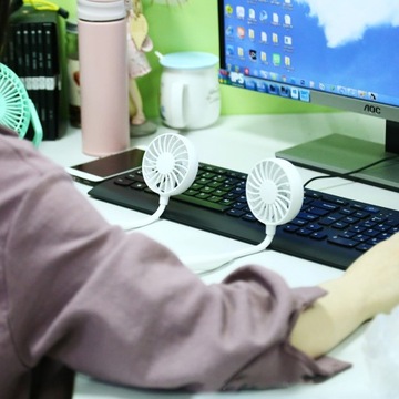 USB-вентилятор на шею с регулируемой скоростью