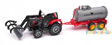Mała farma traktor ciągnik rolniczy i cysterna