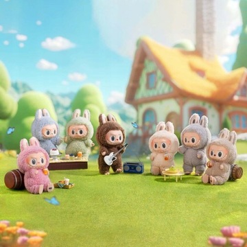 Labubu Pluszowy Potworek Anime Brelok Niespodzianka na Prezent Figurka Box