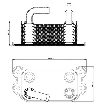 Маслоохладитель NRF 31296