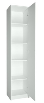 ЗАКРЫТАЯ ПОЛКА 40 СТОЙКА ДЛЯ ГАРДЕРОБА R008 БЕЛАЯ