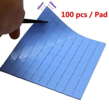 Termopad 100szt 10x10x1mm 3,2WmK Thermopad GPU CPU