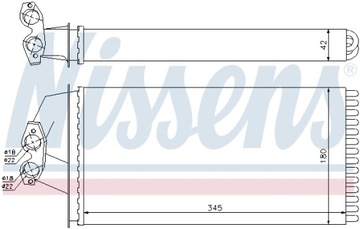 NISSENS 72036 NÁHRADA TEPLÁ TOPENÍ INTERIÉR
