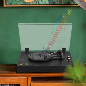 Retro Record Player with BT Function 33/45/78RPM