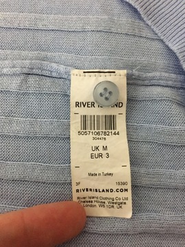 River Island dzianinowa koszulka polo M *PW577*