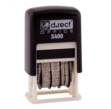 Штамп даты D.Rect S400, версия ISO, черный