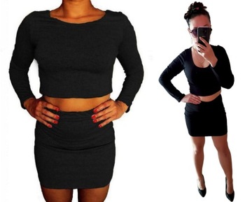 КОМПЛЕКТ короткая БЛУЗКА ТОП + ЮБКА МИДИ на резинке ЦВЕТЫ S/M