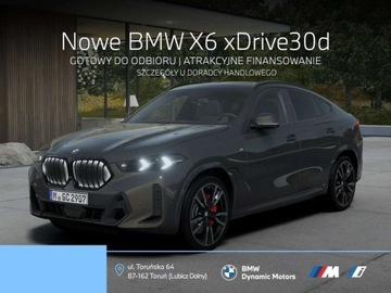 BMW X6 G06 SUV Facelifting 3.0 30d 298KM 2025 BMW X6 xDrive30d 298 KM mHEV - Gotowy do Odbioru - Kamera 360 - Pneumatyka