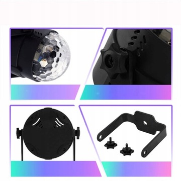 RGB СВЕТОДИОДНАЯ ЛАМПА ДЛЯ ВЕЧЕРИНКИ DISCO BALL С ДИСТАНЦИОННЫМ УПРАВЛЕНИЕМ
