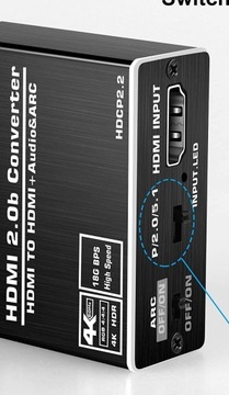 HDMI 2.0 TOSLINK ЭКСТРАКТОР ARC 5.1 HDCP КОНВЕРТЕР