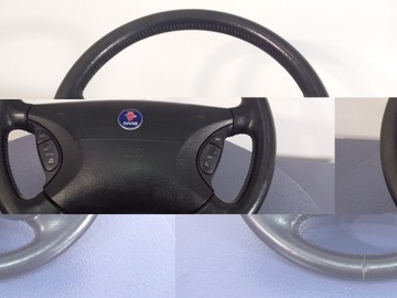 SAAB 9-5 95 I KIEROWNICA SKÓRZANA Z PODUSZKA