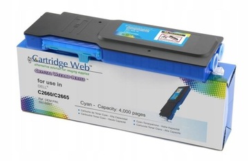Toner Cartridge Web Cyan Dell 2660 zamiennik 593-BBBT