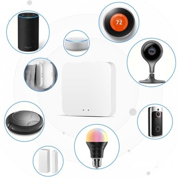 Многорежимный интеллектуальный шлюз Tuya ZigBee 3.0 WIFI для мобильных устройств