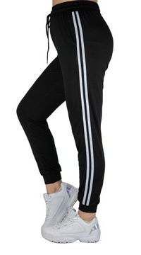 СПОРТИВНЫЕ БРЮКИ С ПОЛОСКОЙ, ВЫСОКАЯ ПОСАДКА C, размер M