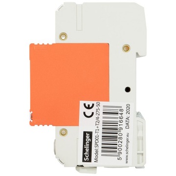 ОГРАНИЧИТЕЛЬ ПЕРЕНАПРЯЖЕНИЯ 4P B+C 5кА T1+ T2 SCHELINGER