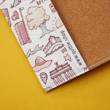 Etui na paszport dla Dzieci, Kobiet i Mężczyzn (Light Travel Pattern)