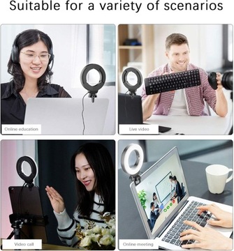 Кольцевой светильник 4-дюймовый мини-светодиодный кольцевой светильник, мягкий,